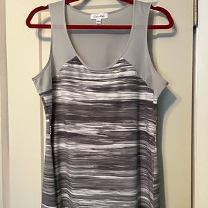 Calvin Klein silvery grey streaky tank